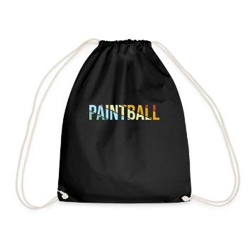 Paintball Rétro - Sac de sport léger - noir - Devant