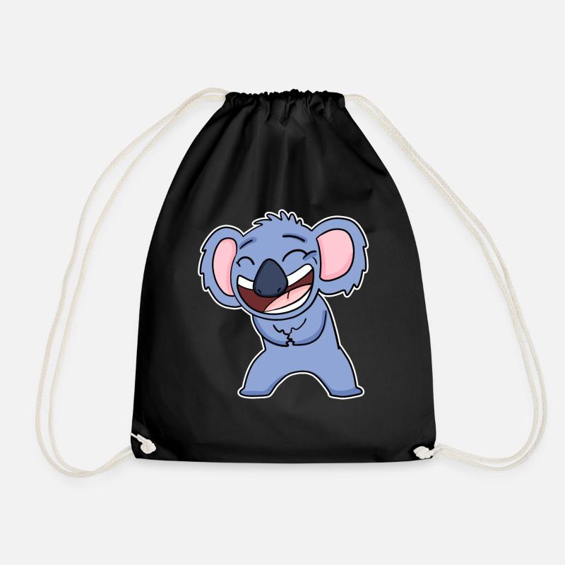 Lachender KoaLa - Turnbeutel - Schwarz