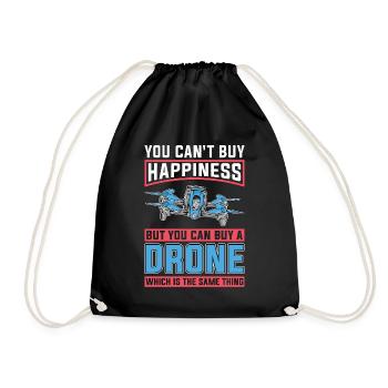 Drone Racing You Can't Buy Happiness But Fpv Race - Drawstring Bag - black - Front