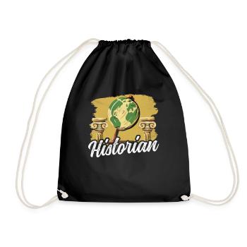 Historian History Teacher History History - Drawstring Bag - black - Front
