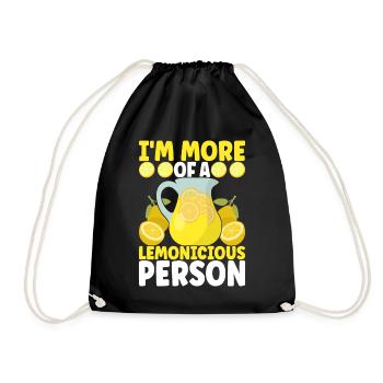 Lemonade Lemonade stand - Drawstring Bag - black - Front