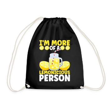 Lemonade Lemonade stand - Drawstring Bag - black - Front