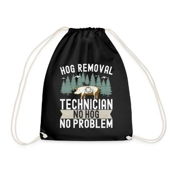 Chasseur de sanglier - Sac de sport léger - noir - Devant
