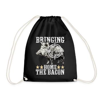 Chasseur de sanglier - Sac de sport léger - noir - Devant