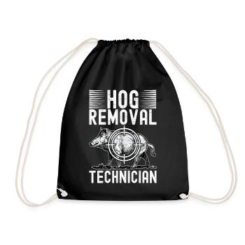 Chasseur de sanglier - Sac de sport léger - noir - Devant