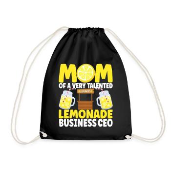 Limonade Limonadenstand - Turnbeutel - Schwarz - Vorne