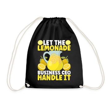Stand de limonade Lemonade - Sac de sport léger - noir - Devant