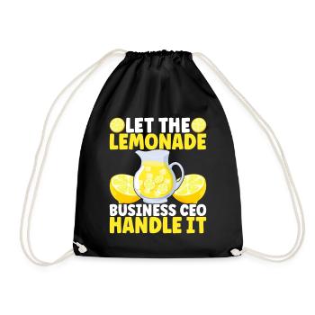 Limonade Limonadenstand - Turnbeutel - Schwarz - Vorne