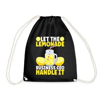 Stand de limonade Lemonade - Sac de sport léger - noir - Devant
