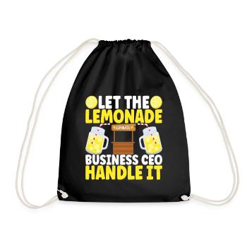 Lemonade Lemonade stand - Drawstring Bag - black - Front