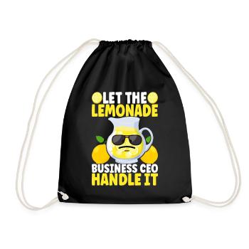 Lemonade Lemonade stand - Drawstring Bag - black - Front