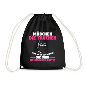Schullehrerin Lehrerin - Turnbeutel - Schwarz - Vorne
