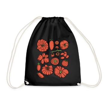 Tomatoes - Drawstring Bag - black - Front