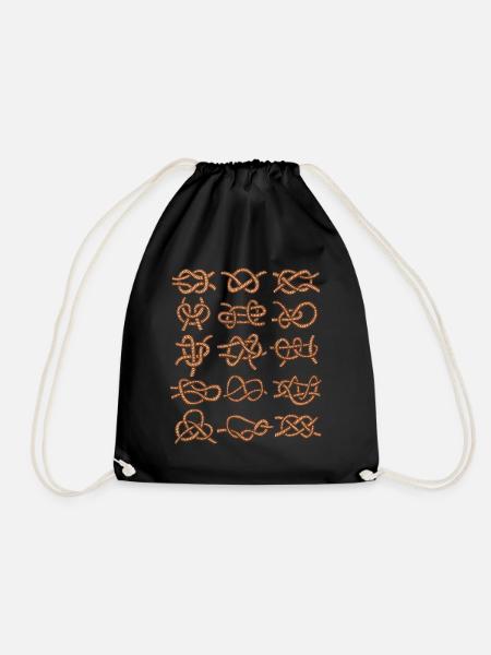 Nœud de marin - Sac de sport léger - noir