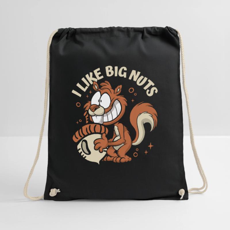 I Like Big Nuts Grauhörnchen Squirrel Eichhörnchen Turnbeutel