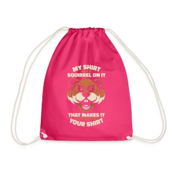 Mieux que votre vêtement Écureuil gris - Sac de sport léger - fuchsia - Devant