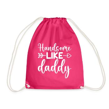 Beau comme papa - Sac de sport léger - fuchsia - Devant