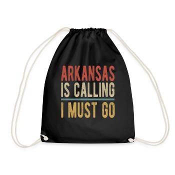 Arkansas Ruft Ich Muss Gehen - Turnbeutel - Schwarz - Vorne