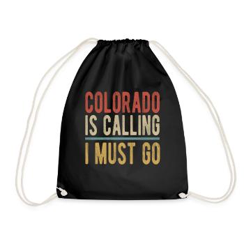 Le Colorado appelle, je dois y aller - Sac de sport léger - noir - Devant