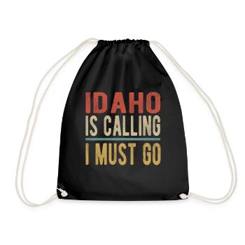 Idaho Ruft Ich Muss Gehen - Turnbeutel - Schwarz - Vorne