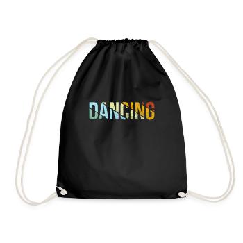 Dancing Retro - Drawstring Bag - black - Front