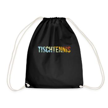 Tennis de Table Rétro - Sac de sport léger - noir - Devant