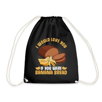 Drôle de vêtements de cuisson au pain aux bananes - Sac de sport léger - noir - Devant