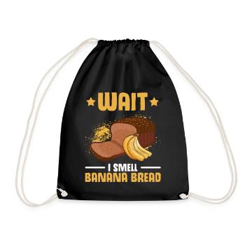 Drôle de vêtements de cuisson au pain aux bananes - Sac de sport léger - noir - Devant
