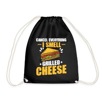 Love Grilled Cheese Men Women - Turnbeutel - Schwarz - Vorne