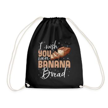 Drôle de vêtements de cuisson au pain aux bananes - Sac de sport léger - noir - Devant