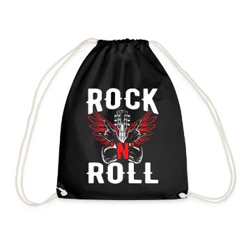 Rock 'n' Roll Music, Dancing, Concert, Festival - Drawstring Bag - black - Front
