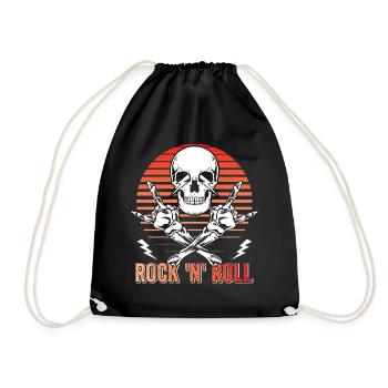 Rock 'n' Roll Music, Dancing, Concert, Festival - Drawstring Bag - black - Front