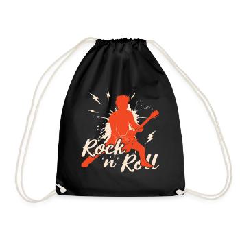 Rock 'n' Roll Music, Dancing, Concert, Festival - Drawstring Bag - black - Front