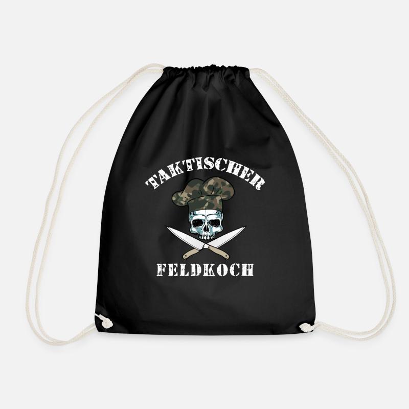 Taktischer Feldkoch - Turnbeutel - Schwarz
