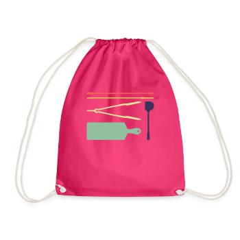 Glasbläserwerkzeuge Glasblasen Glasbläser - Turnbeutel - Fuchsia - Vorne