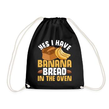 Drôle de vêtements de cuisson au pain aux bananes - Sac de sport léger - noir - Devant