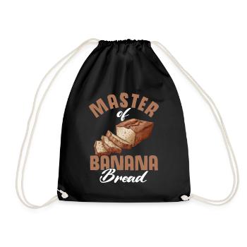 Drôle de vêtements de cuisson au pain aux bananes - Sac de sport léger - noir - Devant