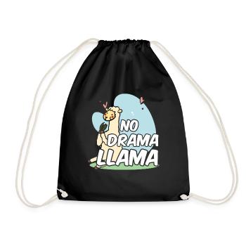 Pas de drame Lama Dictons Lama Animal Lamas - Sac de sport léger - noir - Devant