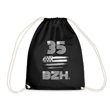 Bretagne-numéro département Breton BZH - Sac de sport léger - noir - Devant