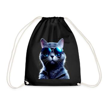 Chat Maman Chats Maman Chat Mère Fête des mères Chat - Sac de sport léger - noir - Devant