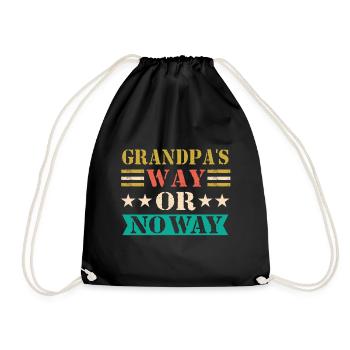 Bester Opa Aller Zeiten Großvater Gramps - Turnbeutel - Schwarz - Vorne