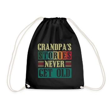 Bester Opa Aller Zeiten, Großvater, Gramps, - Turnbeutel - Schwarz - Vorne