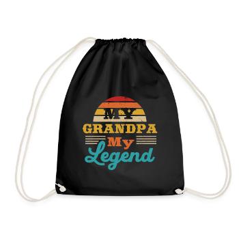 Bester Opa Aller Zeiten Großvater Gramps - Turnbeutel - Schwarz - Vorne