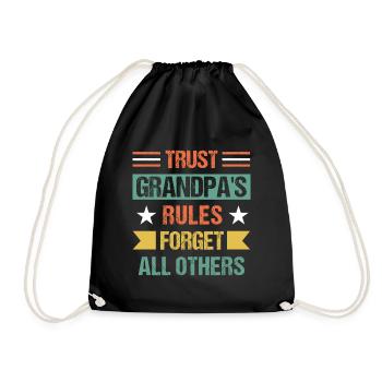 Bester Opa Aller Zeiten Großvater Gramps - Turnbeutel - Schwarz - Vorne