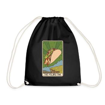 Tarot Card Reader Taco Lover Taco Eater Mexican - Drawstring Bag - black - Front