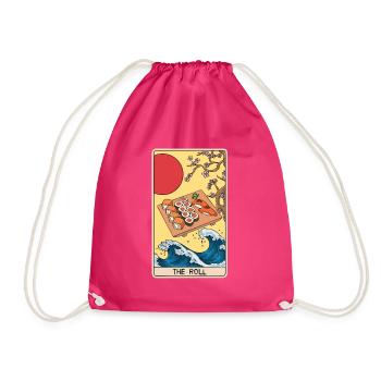 Tarotkartenleser Sushi Liebhaber Sushi Esser - Turnbeutel - Fuchsia - Vorne