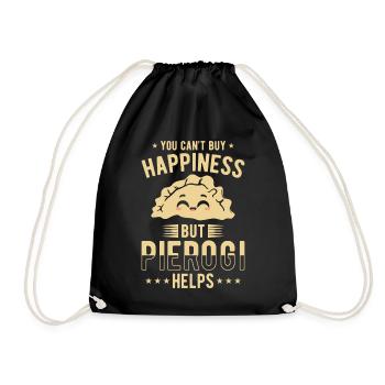Pierogi dumplings - Drawstring Bag - black - Front