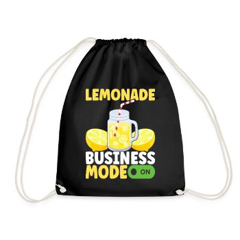 Limonade Limonadenstand - Turnbeutel - Schwarz - Vorne