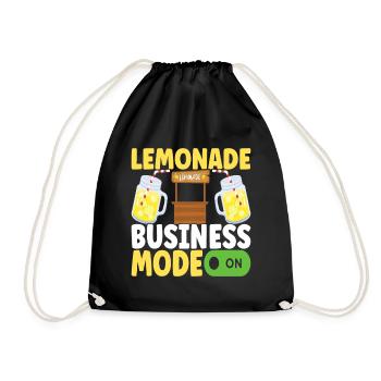 Limonade Limonadenstand - Turnbeutel - Schwarz - Vorne