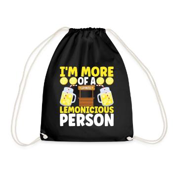 Stand de limonade Lemonade - Sac de sport léger - noir - Devant